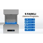 Öztiryakiler Bulaşık Yıkama Makinesi Giyotin Tip Touch OBM 1080T Deterjan ve Parlatıcı Pompalı - Görsel 3